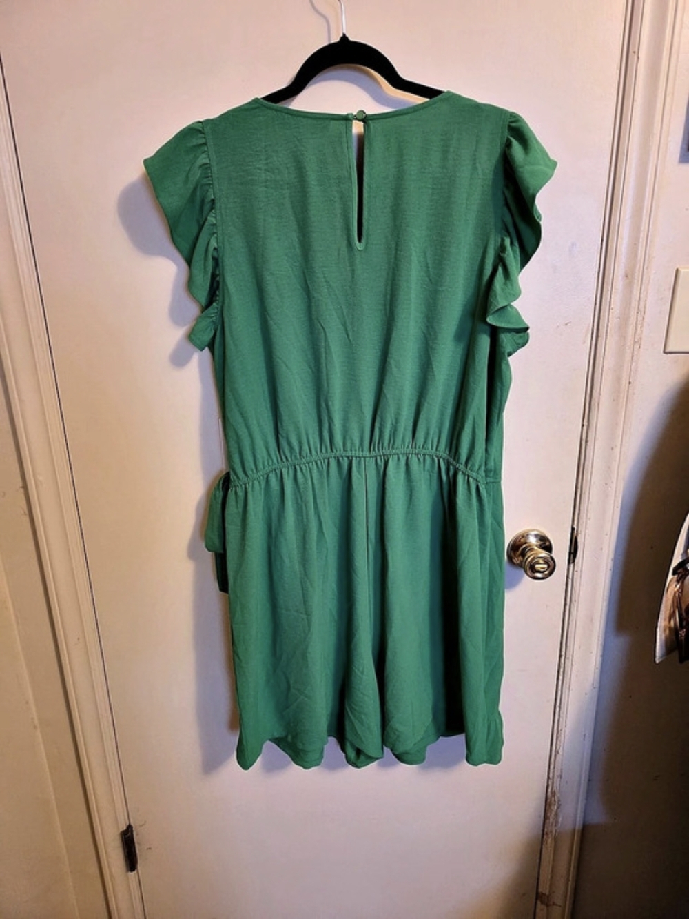Emma & Michele Green Ruffle Hem Wrap Style Dress XL NWT - Picture 7 of 7